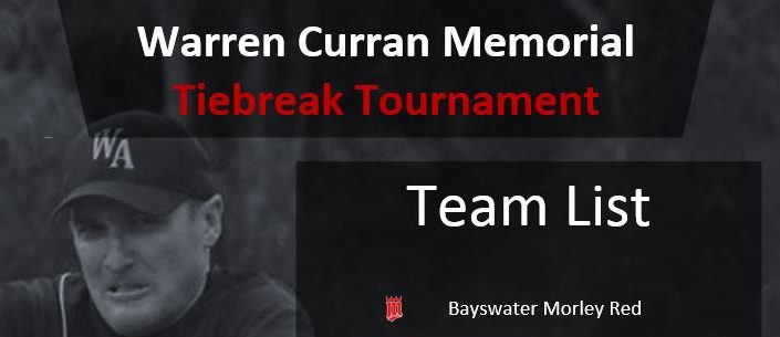 Warren Curran Memorial Tournament Teams 2016